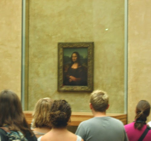 Mona Lisa at the Louvre.