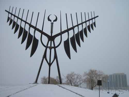 Spirit Catcher on Barrie Ontario's waterfront.