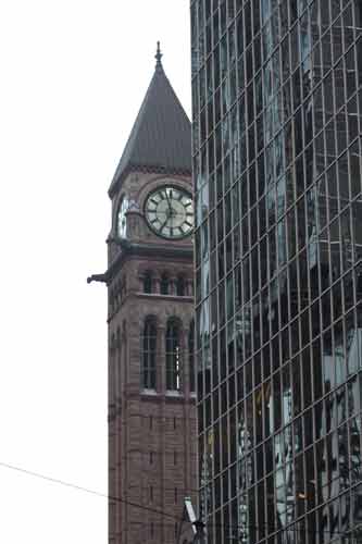 Old City Hall Clock In Toronto.