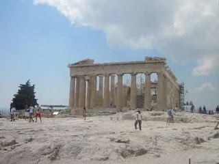 The Parthenon At The Acropolis in Athens.
